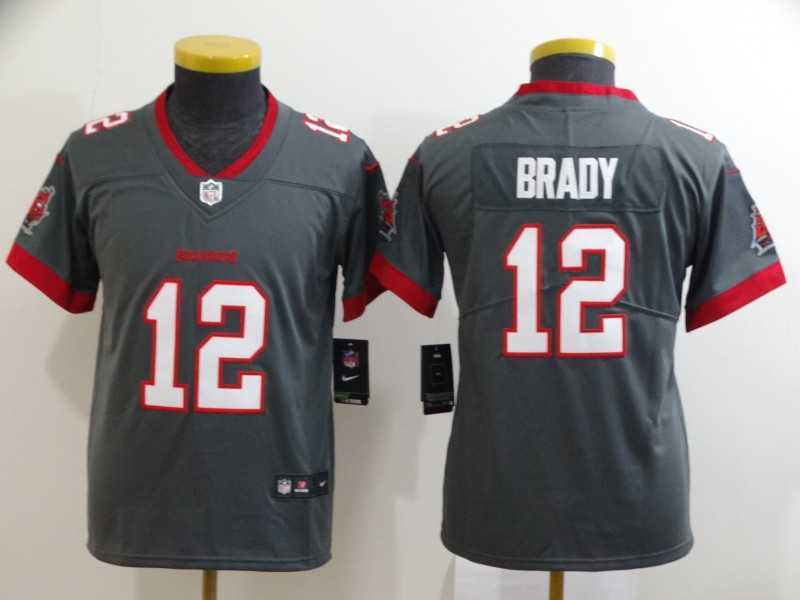 Youth Nike Buccaneers 12 Tom Brady Gray New 2020 Vapor Untouchable Limited Jersey,We sell and wholesale Youth Nike Buccaneers 12 Tom Brady Gray New 2020 Vapor Untouchable Limited Jersey on line form chian!